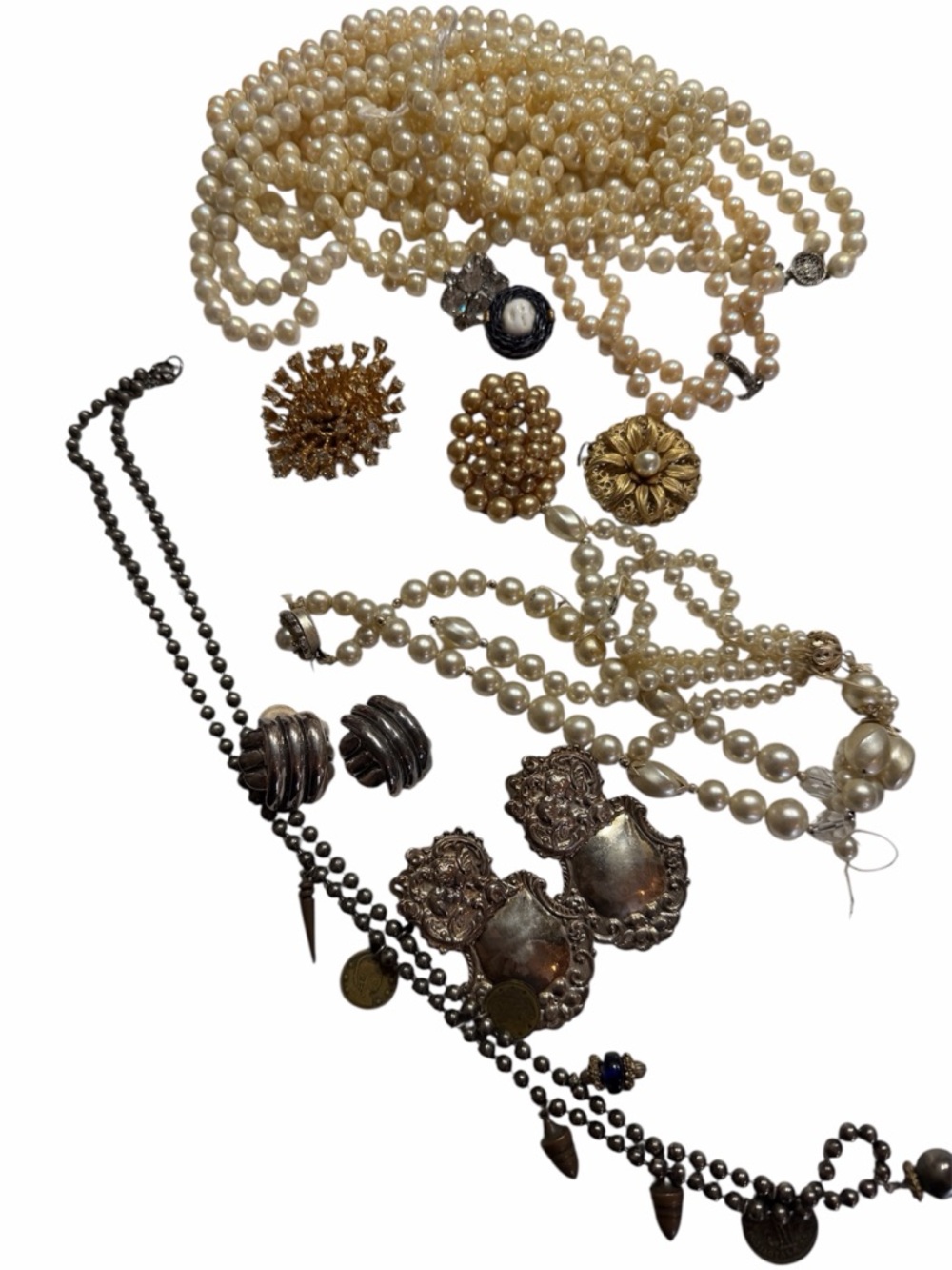 Vintage Jewelry Lot for Upcycling Craft‎ Repair Mixed Styles